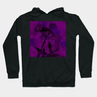 Neon Purple Cow Parsley Hoodie